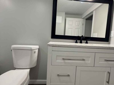 Bathroom Cabinet Installation