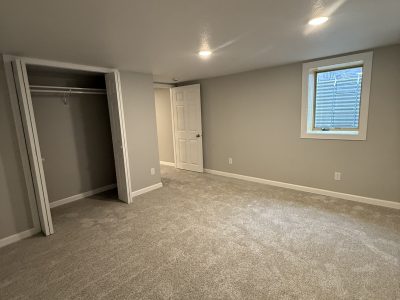 Newly Finished Basement Bedroom