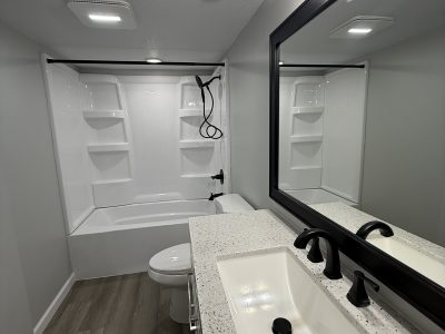 White Acrylic Shower Tub